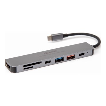 USB-концентратор 7в1 Power Delivery 100W HDMI 4K