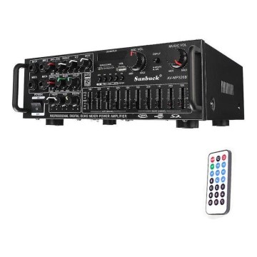 Усилитель с эквалайзером и MP3-плеером + пульт дистанционного управления
