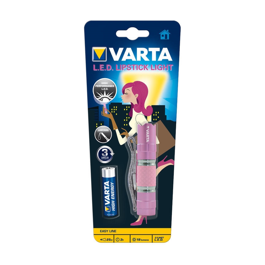 Varta 16617101421 - Світлодіодний ліхтарик LIPSTICK LED/1xAA