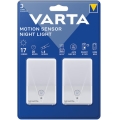 Varta 16624101402 - НАБОР из 2 LED ориентировочных светильников с датчиком NIGHT LIGHT LED/3xAAA