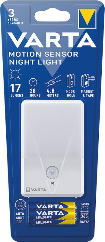 Varta 16624101421 - Светодиодный навигационный светильник с датчиком NIGHT LIGHT LED/3xAAA