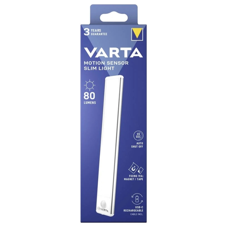 Varta 17624101111 - Светодиодное аккумуляторное мебельное освещение с датчиком движения LED/5V