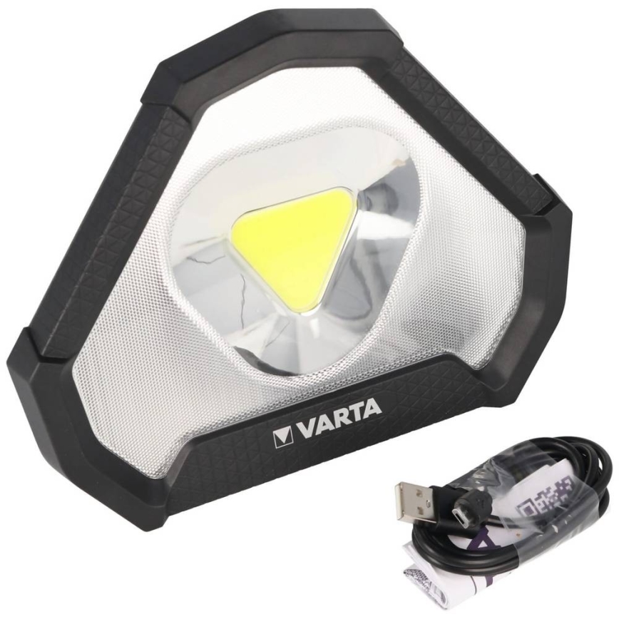 Varta 18647101401 - Светодиодный переносной фонарь WORK FLEX LED/12W/5V 5200mAh IP54