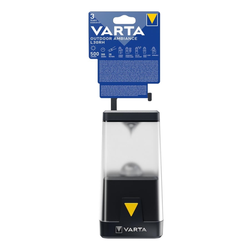Varta 18666101111 - Кемпінговий LED ліхтар з регулюванням яскравості OUTDOOR AMBIANCE LED/3xAA