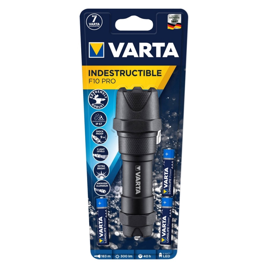 Varta 18710101421 - LED Ліхтарик INDESTRUCTIBLE LED/6W/3xAAA