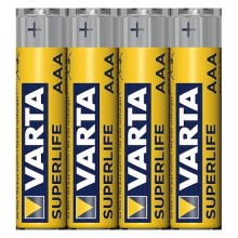 Varta 2003101304 - 4 шт. Хлоридно-цинкові батарейки SUPERLIFE AAA 1,5V