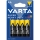 Varta 2006 - 4 шт. Цинково-вугільні батарейки SUPER HEAVY DUTY AA 1,5 В