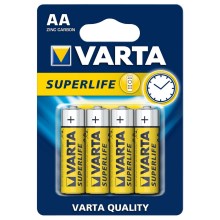 Varta 2006 - Угольно-цинковая батарейка SUPERLIFE AA 1,5V 4 шт.