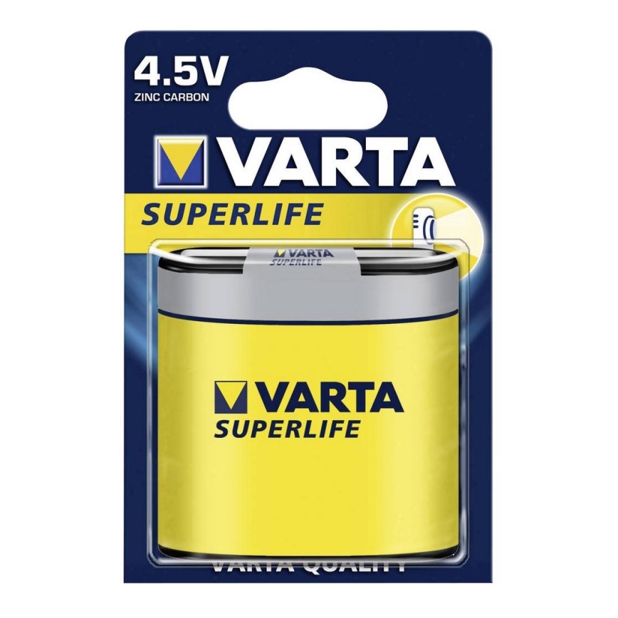 Varta 2012 - 1 шт. Вугільно-цинкова батарея SUPERLIFE 4,5V