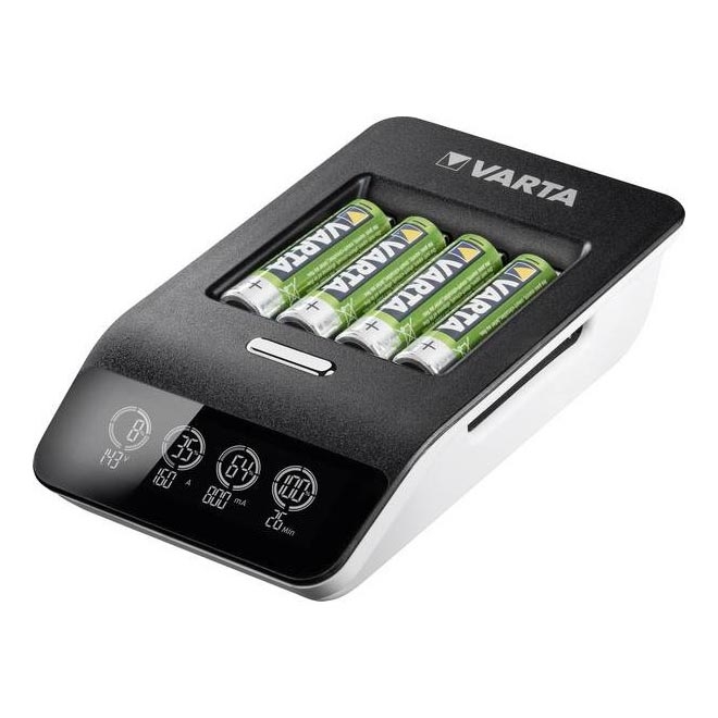 Varta 40084  - LCD Розумний зарядний пристрій ULTRA FAST+  4xNiMH AA 2100 mAh 230V
