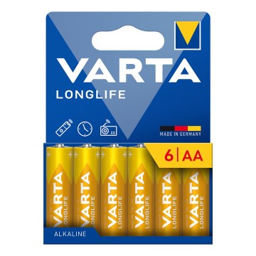 Varta 4106101736 - Щелочная батарейка LONGLIFE AA 1,5V 6 шт.