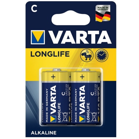 Varta 4114 - Щелочная батарейка LONGLIFE EXTRA C 1,5V 2 шт.
