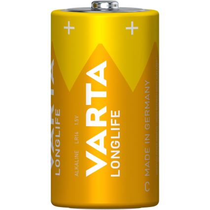 Varta 4114101422 - Щелочная батарейка LONGLIFE LR14/C 1,5V 2 шт.