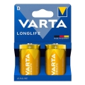Varta 4120101422 - 2 шт. Лужна батарейка LONGLIFE D 1,5V