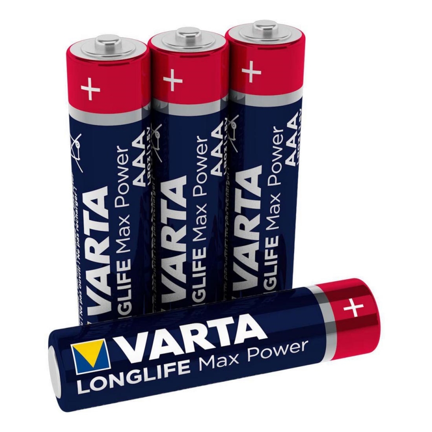 Varta 4703101404 - 4 шт. Лужна батарейка LONGLIFE AAA 1,5V