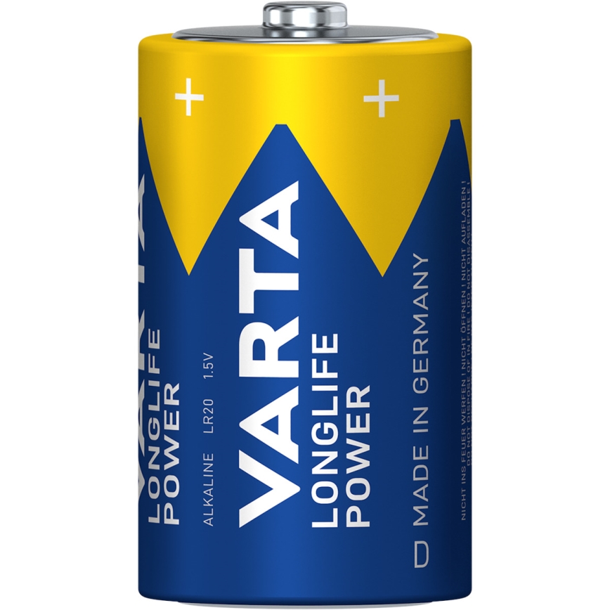 Varta 4920121422 - Щелочная батарейка LONGLIFE POWER LR20/D 1,5V 2 шт.
