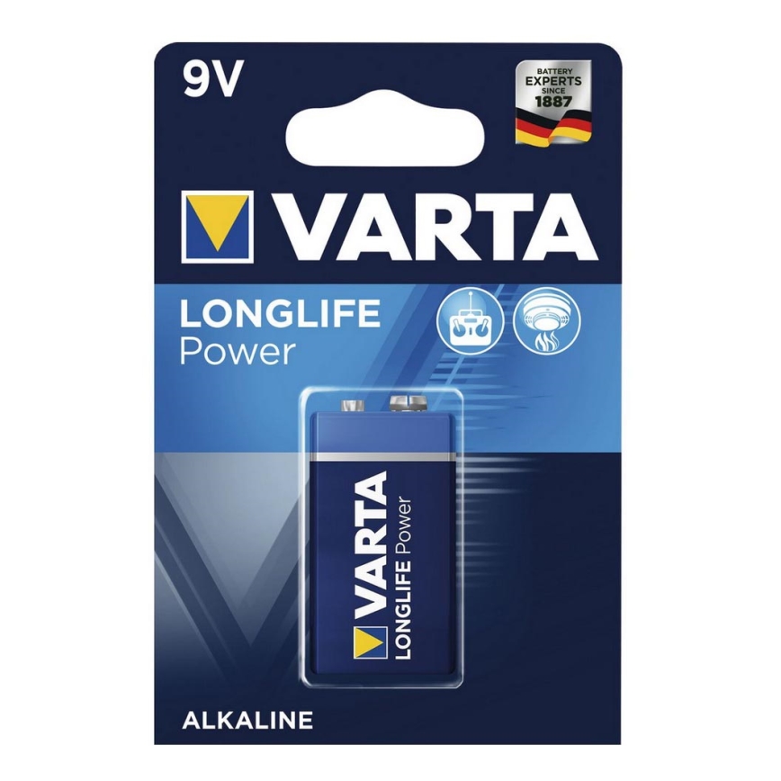 Varta 4922121411 - 1 шт. Лужна батарея LONGLIFE 9V