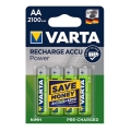 Varta 56706 - Аккумуляторная батарейка ACCU AA NiMH/2100mAh/1,2V 4 шт.