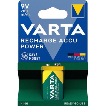 Varta 56722101401 - 1 шт. Перезаряжаемый аккумулятор ACCU Ni-MH/200 мА·ч/9 В