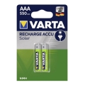 Varta 56733 - Аккумуляторные батарейки SOLAR ACCU AAA NiMH/550 мАч/1,2V 2 шт.