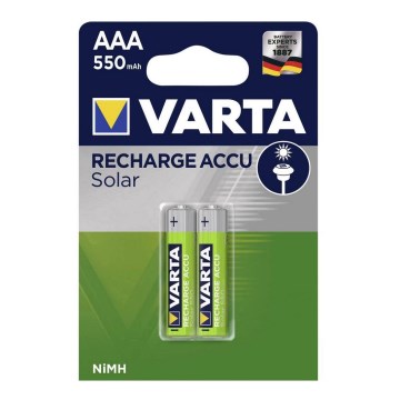 Varta 56733 - Аккумуляторные батарейки SOLAR ACCU AAA NiMH/550 мАч/1,2V 2 шт.
