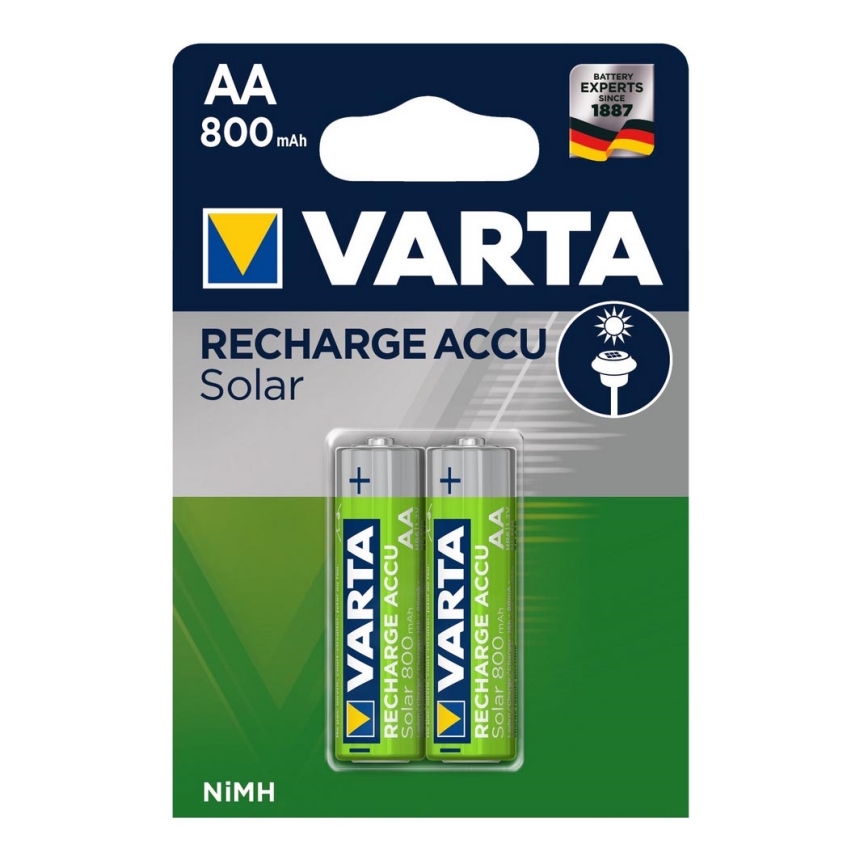 Varta 56736 - 2 шт. акумуляторні батареї SOLAR ACCU AA NiMH/800mAh/1,2V