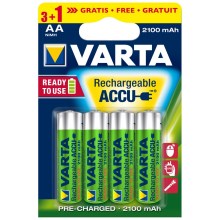 Varta 5675 - Аккумуляторные батарейки ACCU AA Ni-MH/2100mAh/1,2V 3+1 шт.