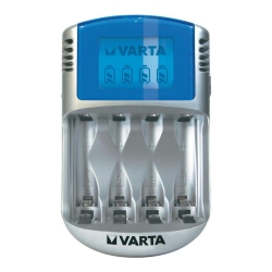 Varta 57070 - Зарядное устройство с LCD-дисплеем 4xAA/AAA 100-240V/12V/5V