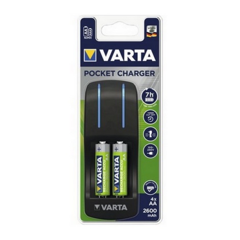 Varta 57642101471 - Зарядное устройство POCKET CHARGER 4x AA 100-240V