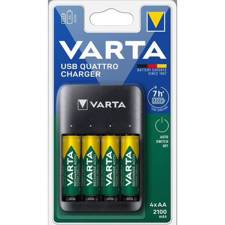 Varta 57652101451 - Зарядний пристрій 4xAA/AAA 2100mAh 5V