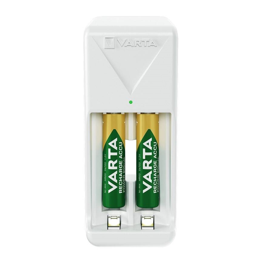 Varta 57656201421 - Зарядний пристрій для акумуляторів 2xAA/AAA 800 mAh 230V