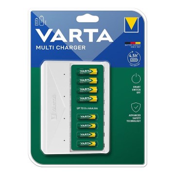 Varta 57659101401 - Зарядное устройство для аккумуляторов 8xAA/AAA 5 В