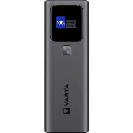 Varta 57984101111 - Портативний зарядний пристрій з LED-дисплеєм Power Delivery 27000 mAh/140W/3,7V