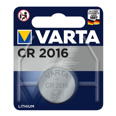 Varta 6016 - 1 шт. Літієва батарея CR2016 3V