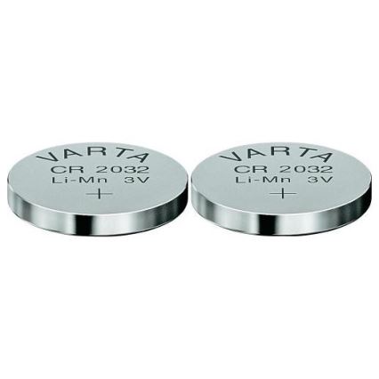 Varta 6032101402 - 2 шт Літієва кнопкова батарейка ELECTRONICS CR2032 3V
