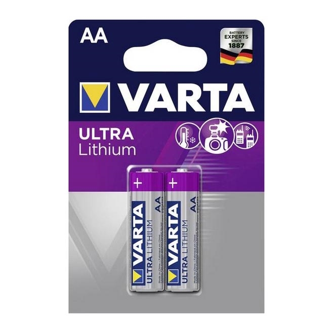 Varta 6106 - Литиевая батарейка ULTRA AA 1,5V 2 шт.