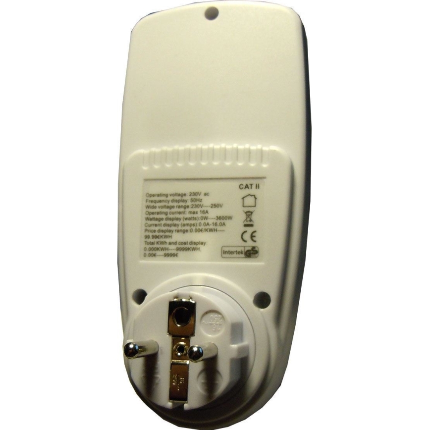 Ватметр і лічильник споживання електроенергії 3600W/230V