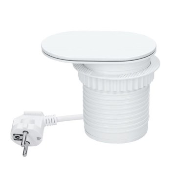 Вбудована розетка з бездротовою зарядкою 20 Вт, 1 розетка + USB A+C, біла
