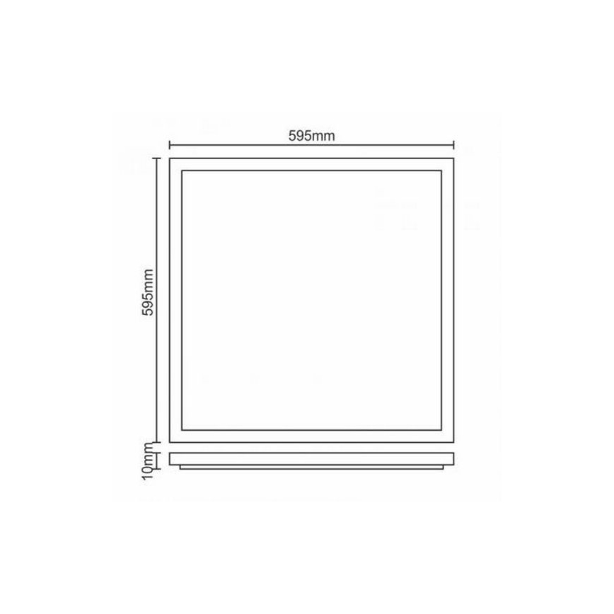 Вбудована стельова LED панель LED/40W/230V 4500K