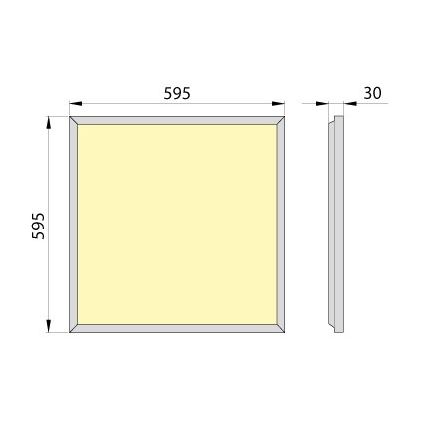 Вбудована стельова LED панель OREGA PLUS 60 LED/40W/230V 4000K IP40