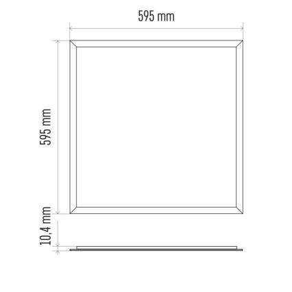 Вбудована стельова LED-панель для ванної PROFI PLUS LED/40W/230V IP44