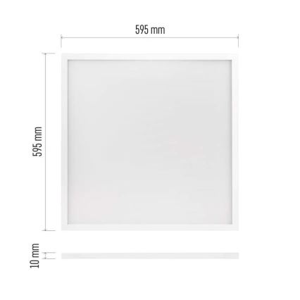 Вбудована стельова LED панель PROXO LED/33W/230V 4000K 60x60 см білий