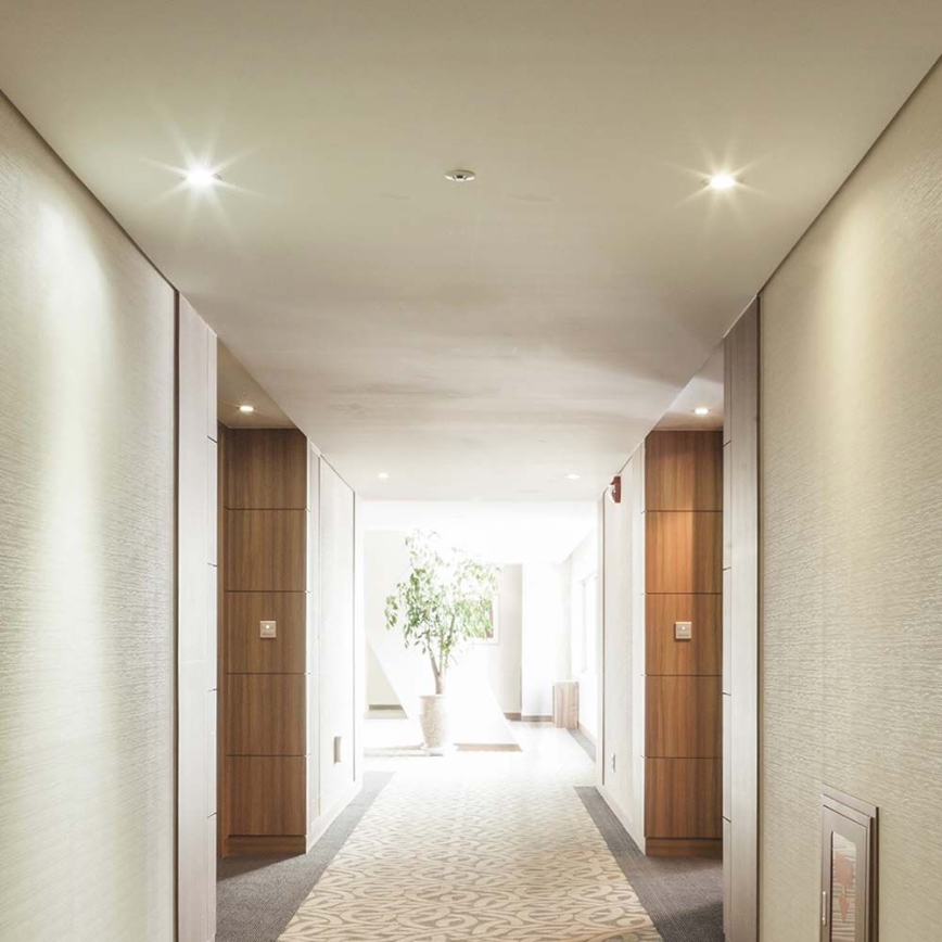 Вбудоване світильник GU10 діаметром 9 см чорний