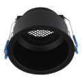 Вбудоване світильник GU10 діаметром 9 см чорний
