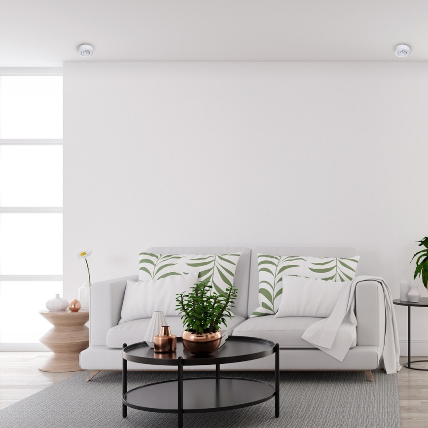 Вбудований точковий світильник NUSA 1xGU5,3/MR16/50W/12V круглий білий