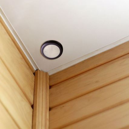 Вбудований датчик руху PIR 360° 400W/230V чорний