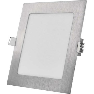 Вбудований LED-світильник NEXXO, 12,5 Вт, 230 В, 3000/3500/4000 К, сріблястий, 17x17 см