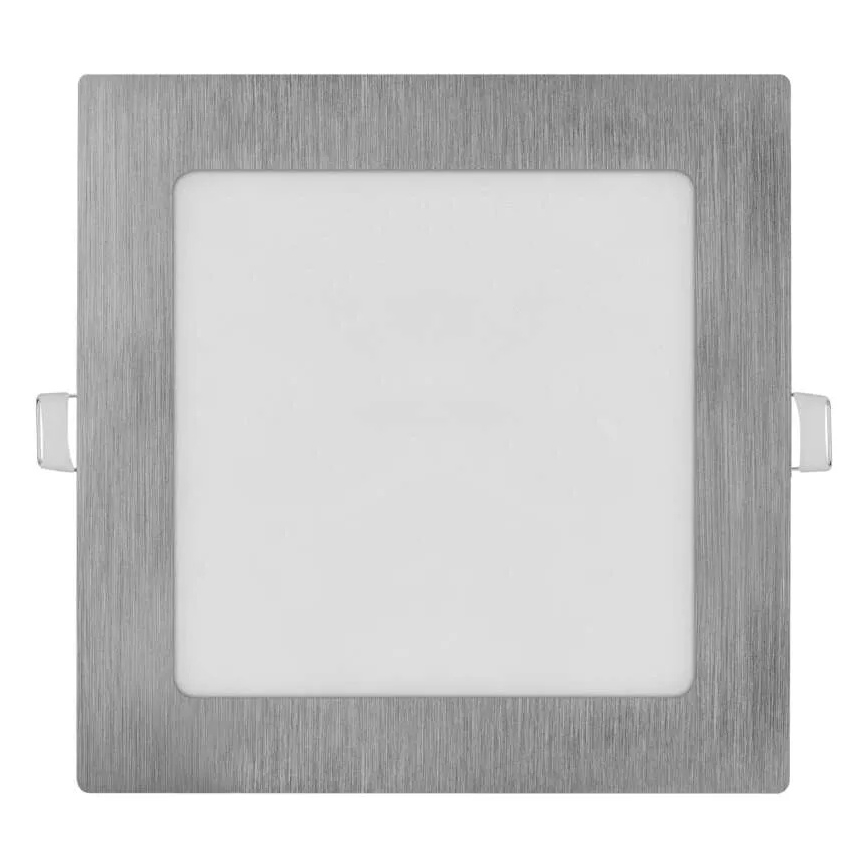 Вбудований LED-світильник NEXXO, 12,5 Вт, 230 В, 3000/3500/4000 К, сріблястий, 17x17 см