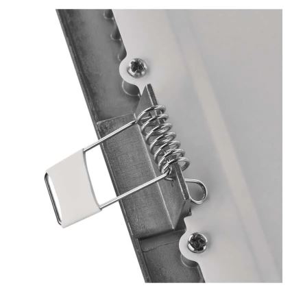 Вбудований LED-світильник NEXXO, 12,5 Вт, 230 В, 3000/3500/4000 К, сріблястий, 17x17 см