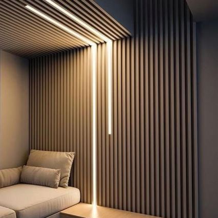 Вбудований профіль для LED-стрічок, 1 м, сріблястий/білий